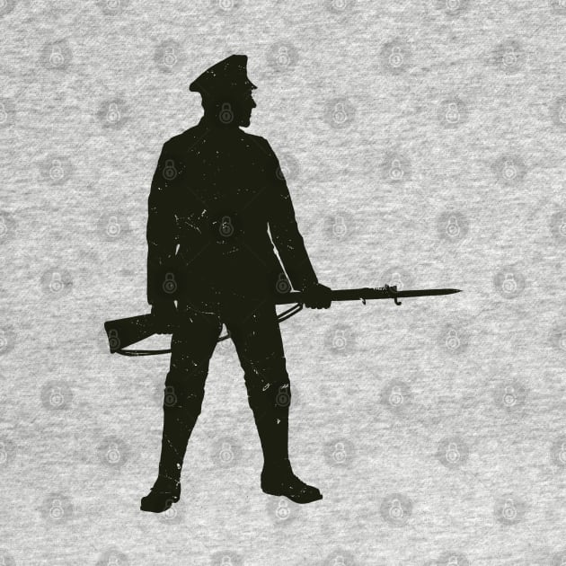 WW1 British Soldier Silhouette by Distant War